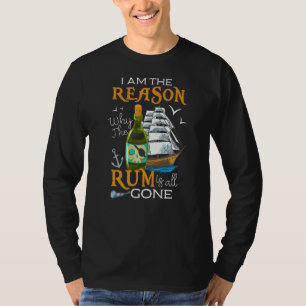 Camiseta Por Que O Rum Se Foi Pirata Instantânea?