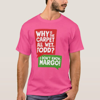 Camiseta Por que o tapete está todo molhado, amigo estranho