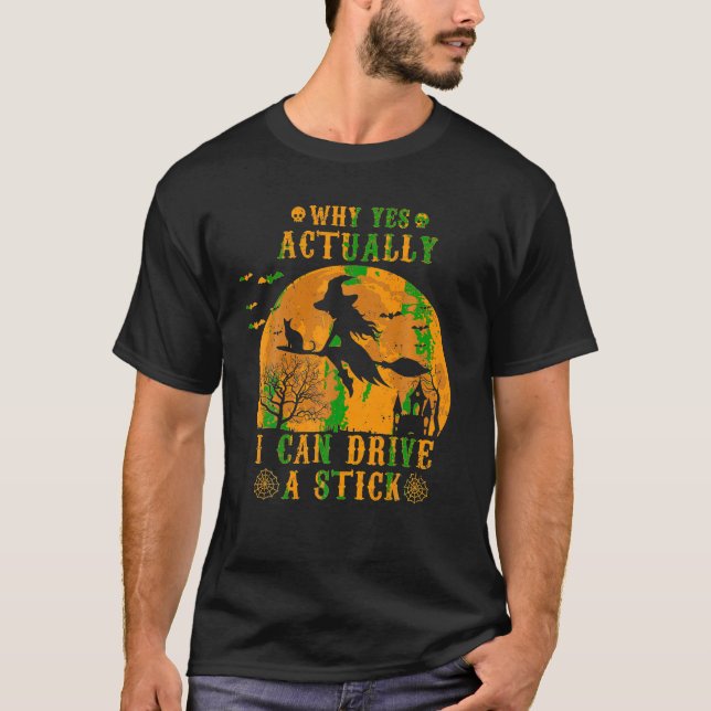 Camiseta Por Que Realmente Posso Dirigir Um Feitiço De Brux (Frente)