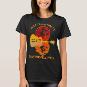 Camiseta Por Que Sim Posso Dirigir Uma Bruxa Vintage?