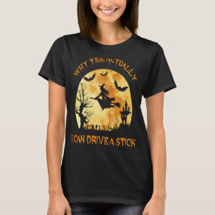 Camiseta Por Que Sim Posso Dirigir Uma Bruxa Vintage?