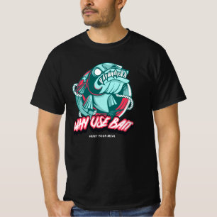 CAMISETA POR QUE USAR ISCA, CAÇA SUA REFEIÇÃO