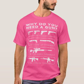 Camiseta Por Que Você Precisa De Uma Arma Para A Tirania?