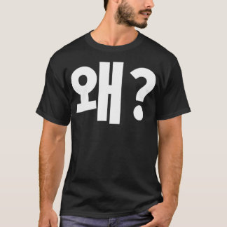 Camiseta Por que Wae em Coreano Hangbokhae Hangul - Letra C