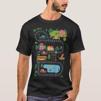 Camiseta (Por trás) Clube de Pais Cansados Pista de Corrida