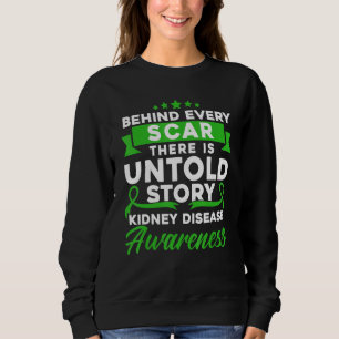 Camiseta Por trás de cada cicatriz Conscientização sobre do