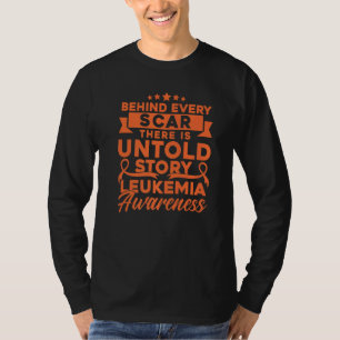 Camiseta Por trás de cada cicatriz Conscientização sobre le