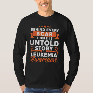 Camiseta Por trás de cada cicatriz Conscientização sobre le
