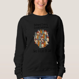 Camiseta Por trás de toda boa mulher há muitos gatos 1