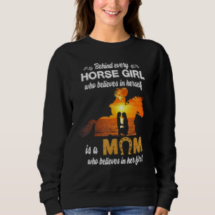Camiseta Por Trás De Todas As Garotas Cavalas Mãe Para As M