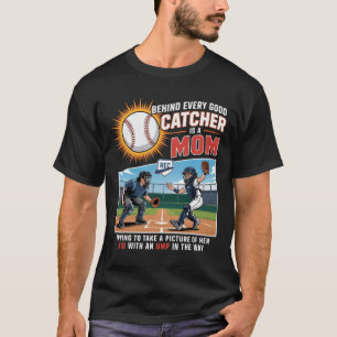 Camiseta Por trás de todo bom receptor há uma mãe tentando 