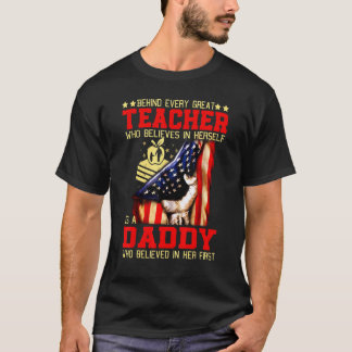 Camiseta Por trás de todo grande professor que acredita em 