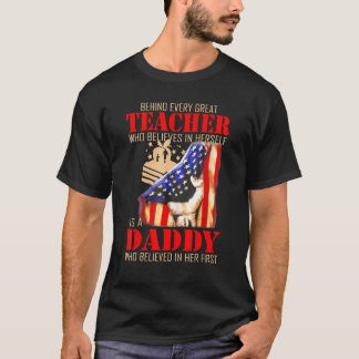 Camiseta Por trás de todo grande professor que acredita em 