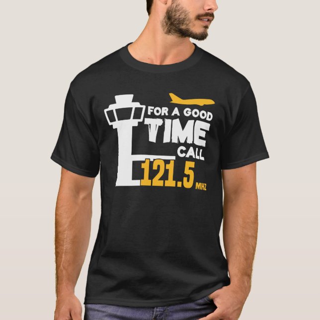 Camiseta Por Um Bom Tempo, Torre Engraçada De Controle De T (Frente)