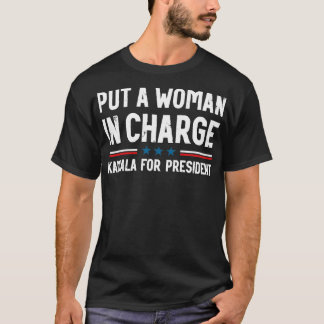 Camiseta Pôr Uma Mulher No Comando Kamala Para A Eleição
