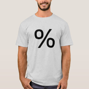 Camiseta Porcentagem (Pequena) - Preto