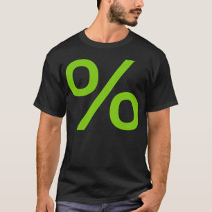 Camiseta Porcentagem - Verde marciano