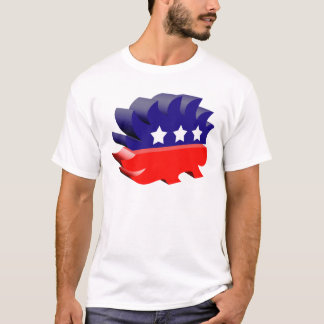 Camiseta Porco- 3D do libertário
