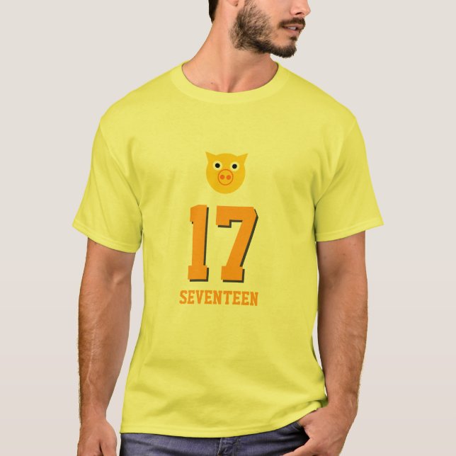 Camiseta Porco amarelo (Frente)