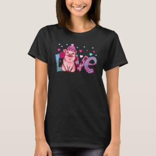 Camiseta Porco Amor Corações Fazenda Dia de os namorados Su