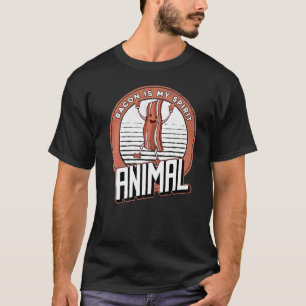 Camiseta Porco Bacon Porco Bacon É Meu Animal Espiritório