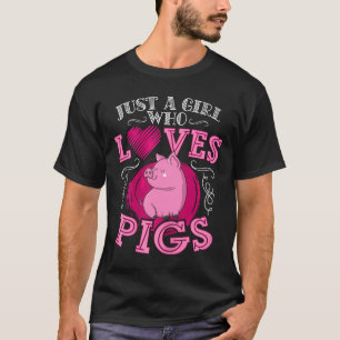 Camiseta Porco Bonito Adora Apenas Uma Menina Que Adora Suí