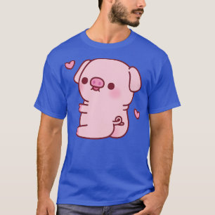 Camiseta Porco Chubby Bonito Com Grandes Bumbuns
