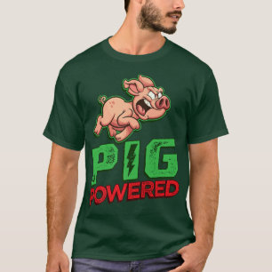 Camiseta Porco Com Pó - Carne De Bacon Barbecue CHURRASCO D