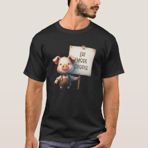 Camiseta Porco - Coma Mais Pessoas