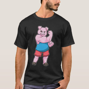 Camiseta Porco como Criador de Pormenores com braço superio