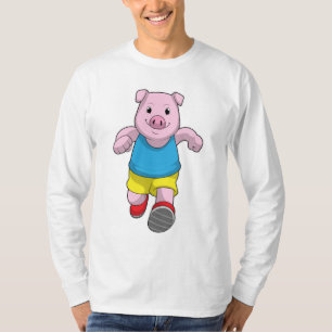 Camiseta Porco como Executante em Execução