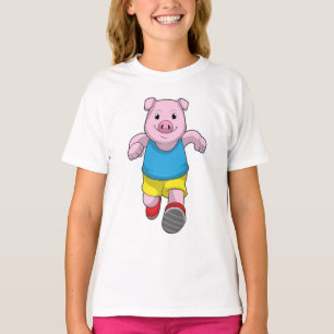 Camiseta Porco como Executante em Execução