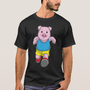 Camiseta Porco como Executante em Execução