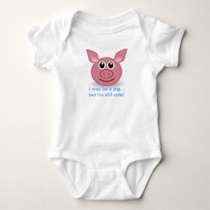 Camiseta Porco cor-de-rosa - eu sou design ainda bonito