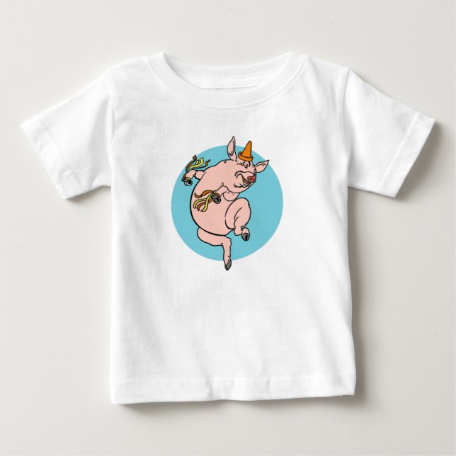 Camiseta Porco dançante (Frente)