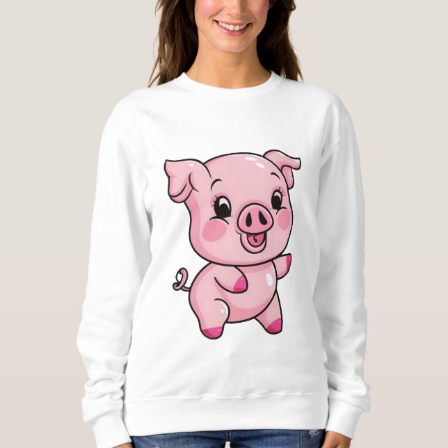 Camiseta Porco De Bebê Bonito (Frente)