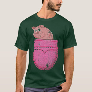 Camiseta Porco de bolso de Fazenda de porco