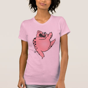 Camiseta Porco de dança parvo LOL da dança   do porco