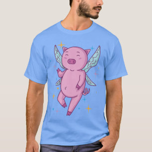 Camiseta Porco de fada com prêmio de varinha mágica
