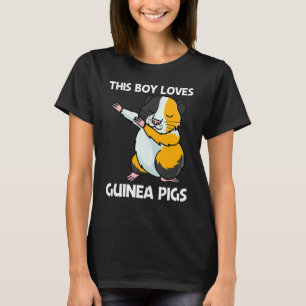 Camiseta Porco De Guiné Bonito Para Rapazes Raça De Animais