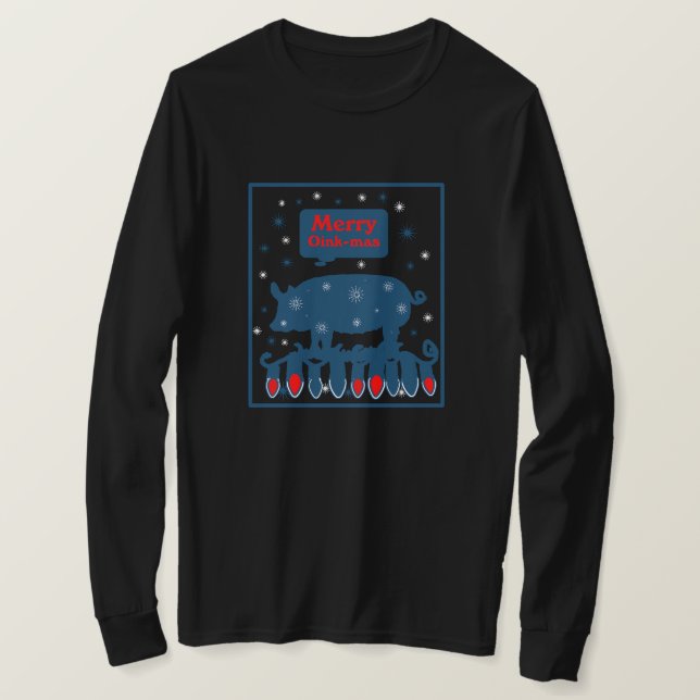 Camiseta Porco de Natal (Frente do Design)
