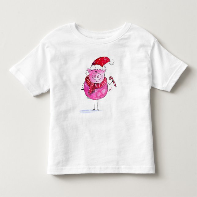 Camiseta Porco de Natal Whimsso (Frente)