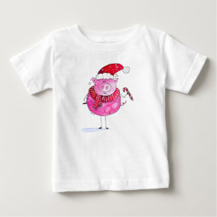 Camiseta Porco de Natal Whimsso