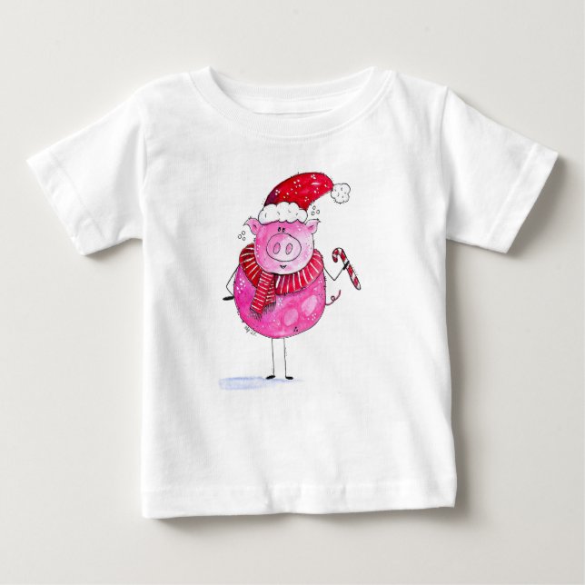 Camiseta Porco de Natal Whimsso (Frente)