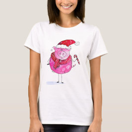 Camiseta Porco de Natal Whimsso