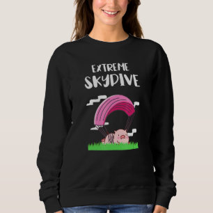Camiseta Porco de Parapente Primeira Vez Salto Esportes Rad