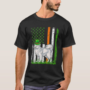 Camiseta Porco Dia de São Patrício Samoyed Cão Presente