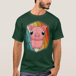 Camiseta Porco do Amante de os animais Farmante de Fazenda 