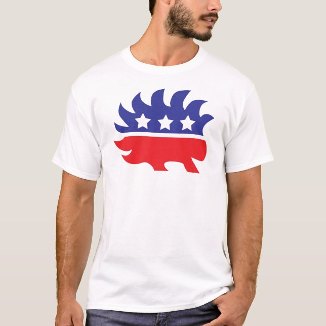 Camiseta porco- do libertário (Frente)