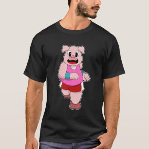 Camiseta Porco em Execução